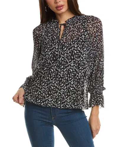 Vince Camuto Peasant Blouse In Black