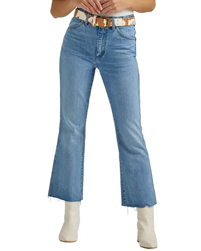 Wrangler Wrock In Control High Rise Kick Jean In Blue