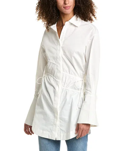 Suboo Sia Drawcord Shirt In White