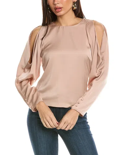 Harper Cold-shoulder Top In Gold