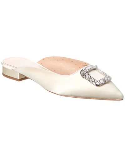 Kate Spade New York Buckle Up Satin Slide In White