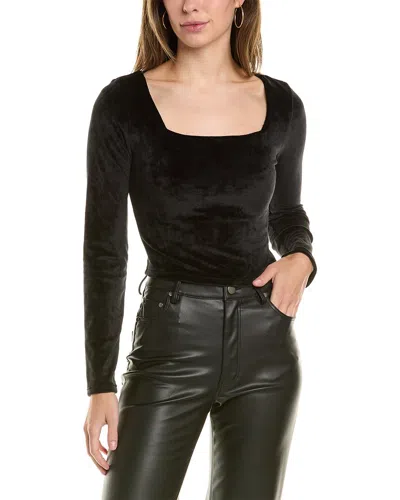 Vintage Havana Velour Top In Black