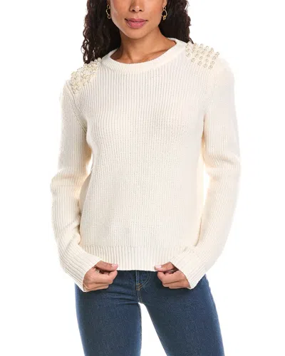 Anna Kay Pearl Sweater In White