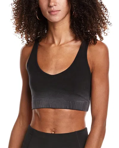 Electric & Rose Allegra Stretch-cotton Sports Bra In Black