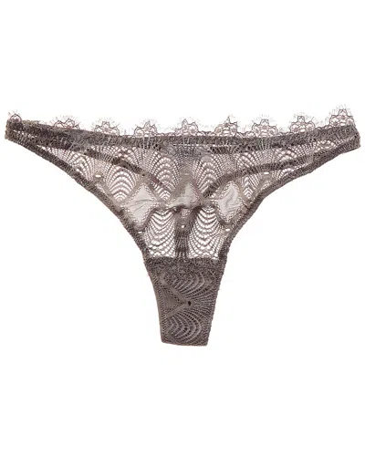 Cosabella Allure Thong In Grey