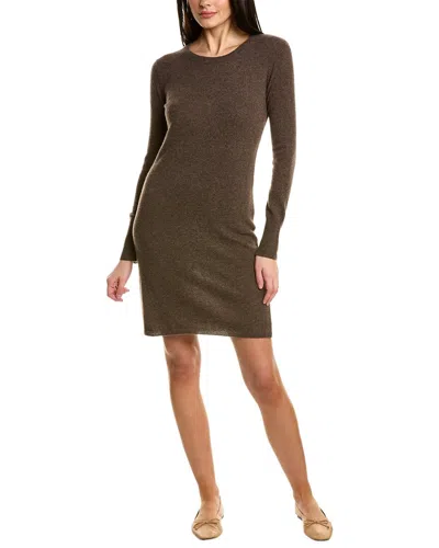 Sofiacashmere Classic Cashmere Sweaterdress In Brown