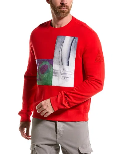 Lanvin Sequin Crewneck Sweatshirt In Red