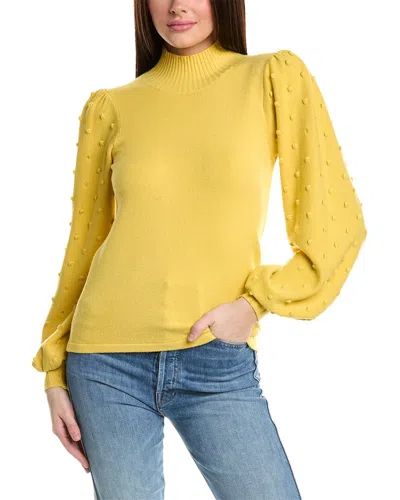 Rain + Rose Turtleneck Sweater In Yellow