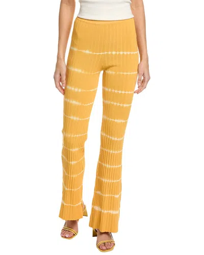 Sandro Rib Pant In Yellow