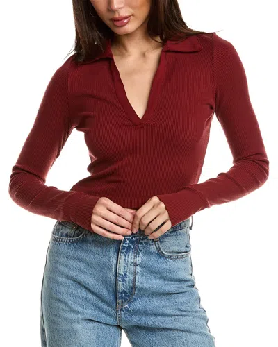 The Range Cropped Polo Top