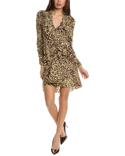 A.l.c A. L.c. Marcie Silk-blend Mini Dress In Brown