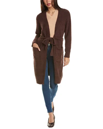 Monrow Sweater Robe In Brown