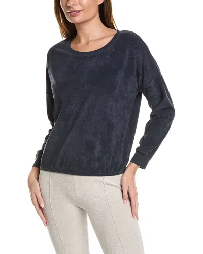 Barefoot Dreams Cozyterry Dolman Pullover In Blue