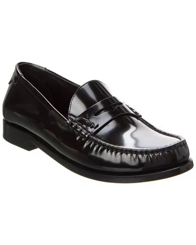 Saint Laurent Le Loafer 15 Mocassin Cuir Master In Black