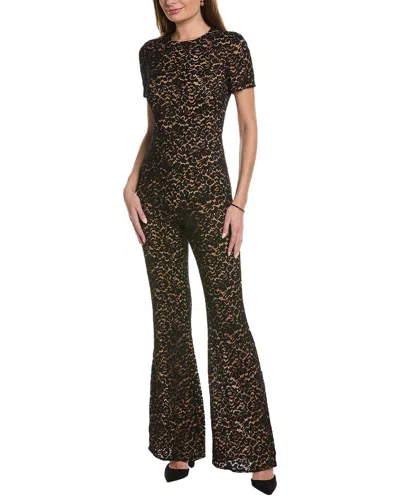 Michael Kors Flared Leg Jumpsuit In Brown