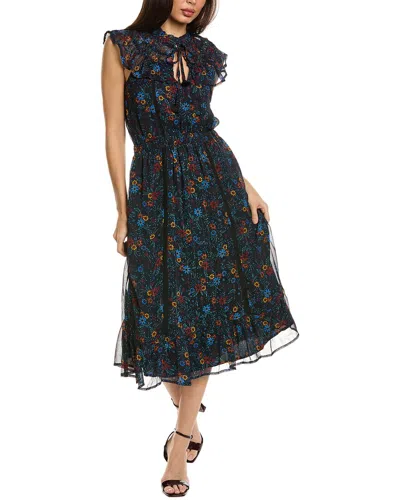 Lost + Wander Midnight Festival Midi Dress In Navy