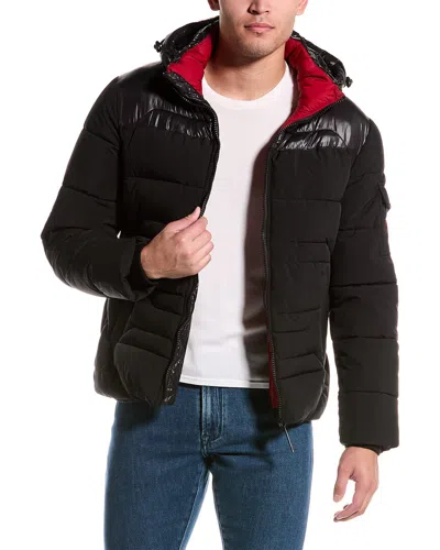 Point Zero Engineered Quilted Puffer Jacket In Black