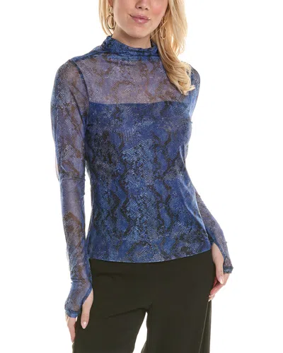 Bcbgeneration Mesh Top In Blue