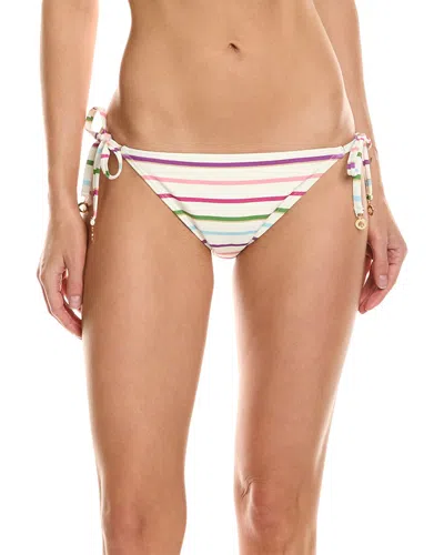 Kate Spade New York String Bikini Bottom In White