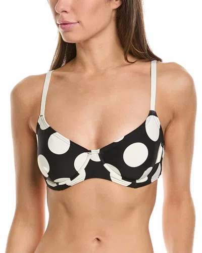 Kate Spade New York Underwire Bikini Top In Black