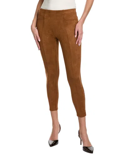 Spanx Faux Suede Leggings In Rich Caramel In Brown