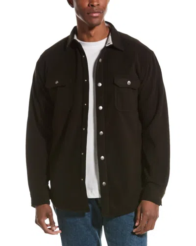 Original Paperbacks Fairview Fleece Overshirt In Black