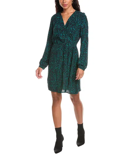 Anna Kay Surplice Mini Dress In Green