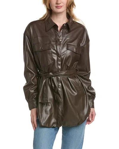 Luxe Always Belted Jacket In Brown