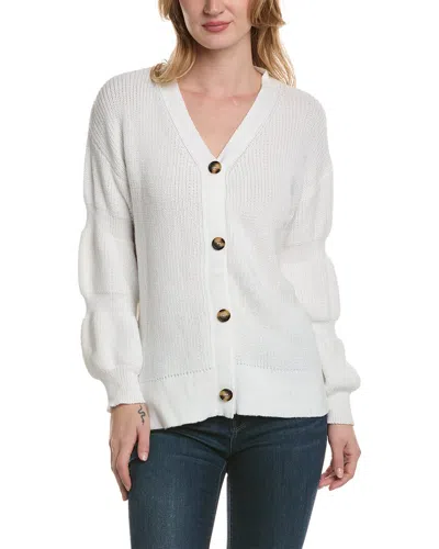 Luxe Always V-neck Cardigan In White