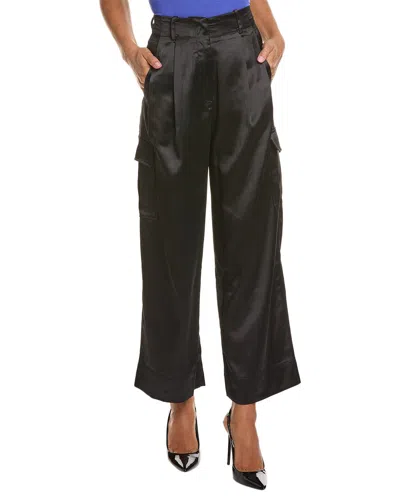 Gracia Cargo Slack Pant In Black
