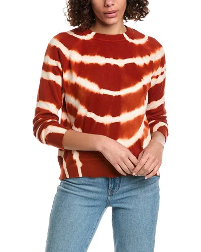 Minnie Rose Tie-dye Cashmere-blend Sweater In Red