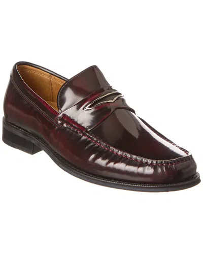 Donald Pliner Miles Leather Loafer In Red