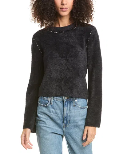 Design History Fuzzy Eyelash Sweater In Black