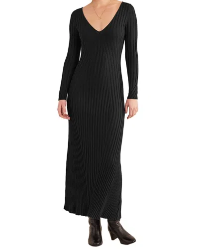 Boden Fitted Ribbed Knitted Maxi Dress