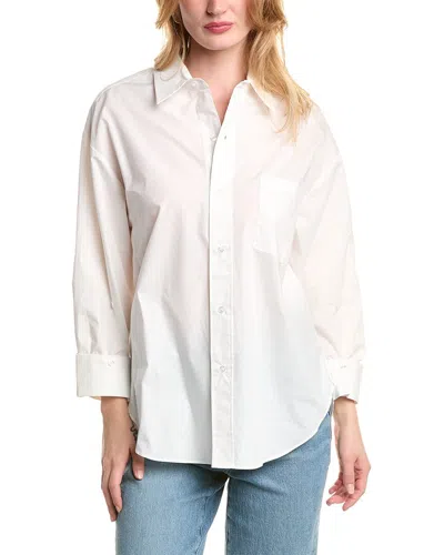 Alexia Admor Amber Classic Boyfriend Fit Shirt In Ivory