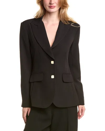 Alexia Admor Jessica Peak Lapel Blazer In Black