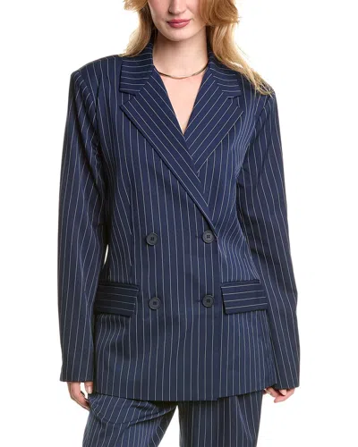 Alexia Admor Indigo Oversized Blazer In Navy