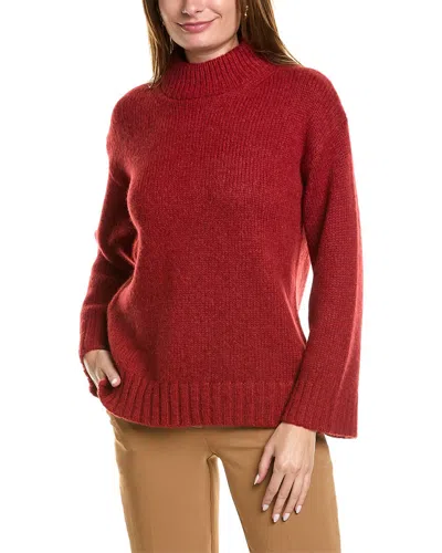 Rebecca Taylor Oversized Alpaca & Wool-blend Sweater In Red
