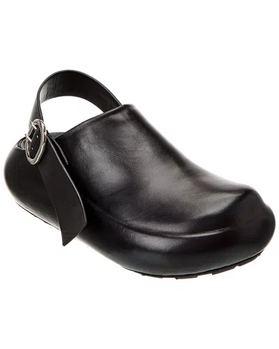 Jil Sander Nappa Leather Sabot Shoes In Black
