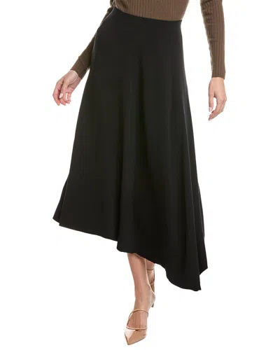 Lafayette 148 New York Asymmetric Skirt In Navy