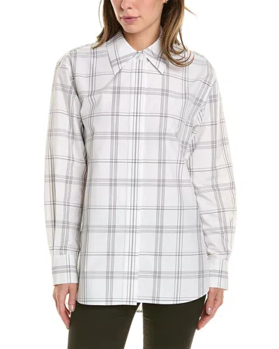 Lafayette 148 New York Dropped-shoulder Shirt In White