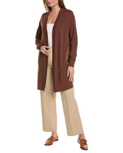 Lafayette 148 New York Drop Shoulder Open Front Cardigan