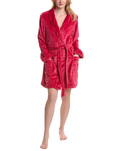 Honeydew Intimates Do Not Disturb Plush Robe In Red