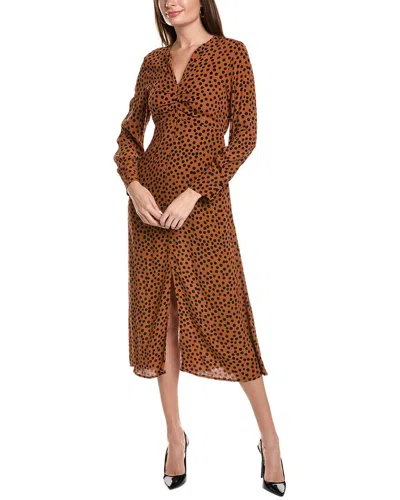 Anna Kay Mutelle Midi Dress In Brown