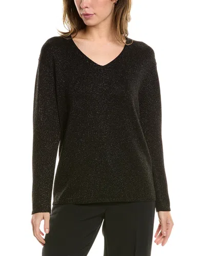 St John St. John V-neck Sweater In Black