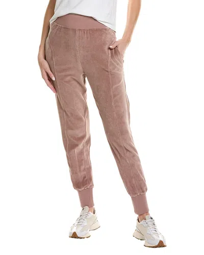 Sweaty Betty Retake Velour Trouser In Pink