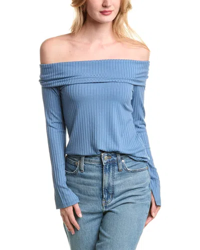1.state Off-the-shoulder Top In Blue