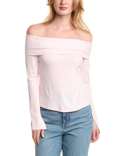 1.state Off-the-shoulder Top In Pink