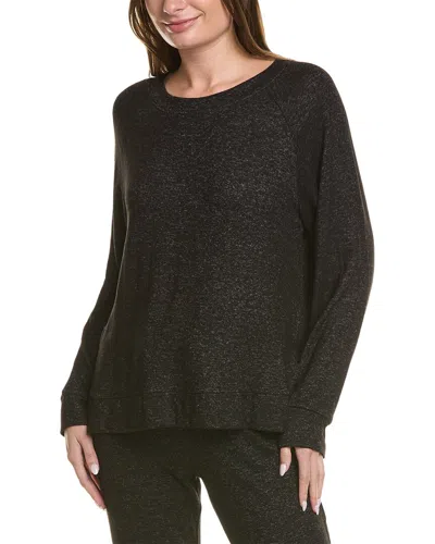 Donna Karan Womens Sleepwear Lounge Top, M In Black