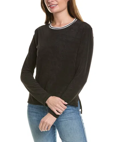 Goldie Womens Crewneck Contrast Trim T-shirt In Black